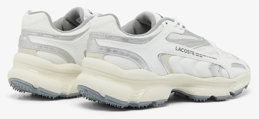 کفش اسنیکر مردانه Lacoste سفید خاکستری مدل L003 2K24 کفش اسنیکر مردانه Lacoste سفید خاکستری مدل L003 2K24
