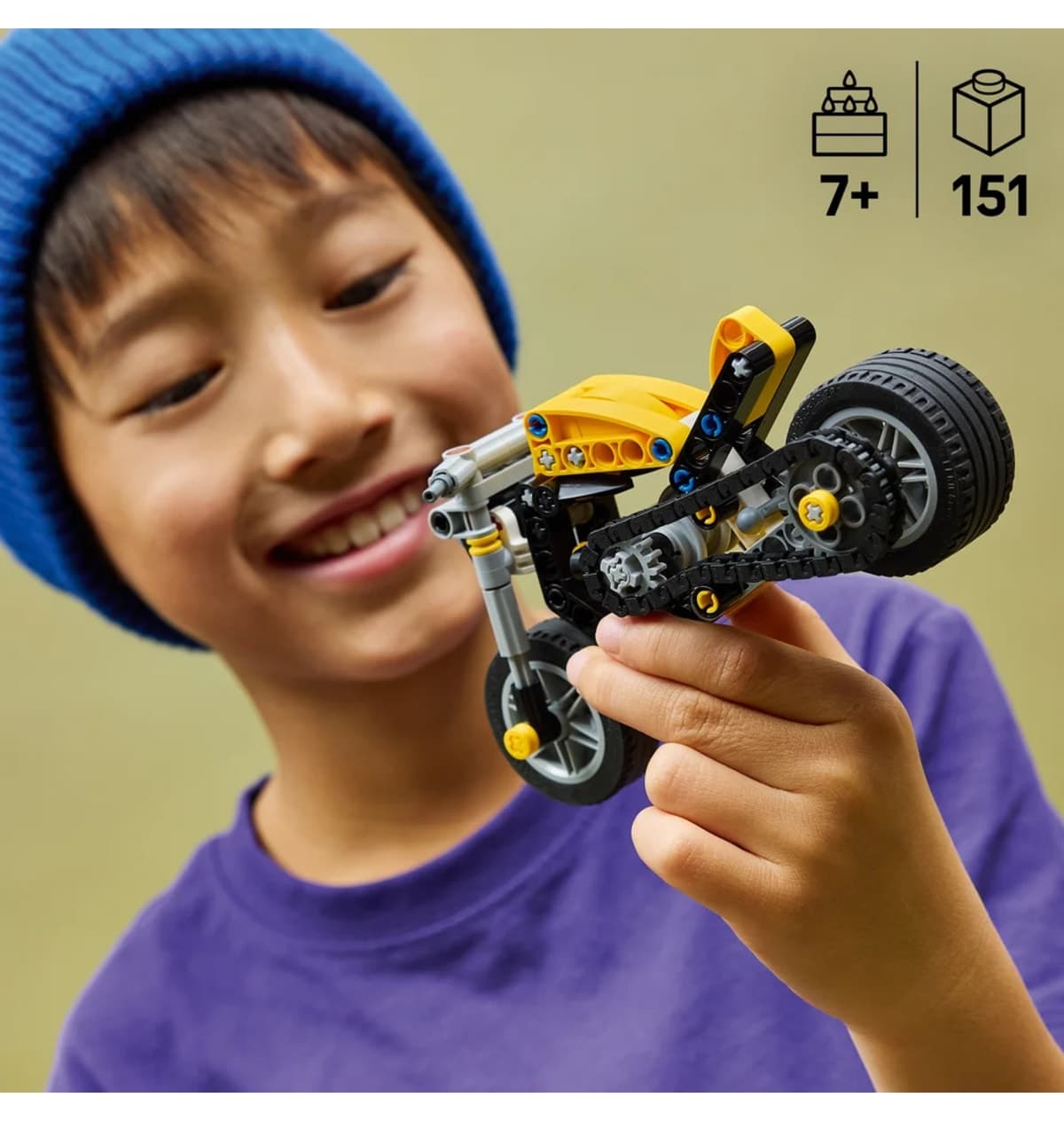 لگو Technic موتورسیکلت زرد مدل 42225 ۱۵۱ قطعه ۷+ سال لگو Technic موتورسیکلت زرد مدل 42225 ۱۵۱ قطعه ۷+ سال