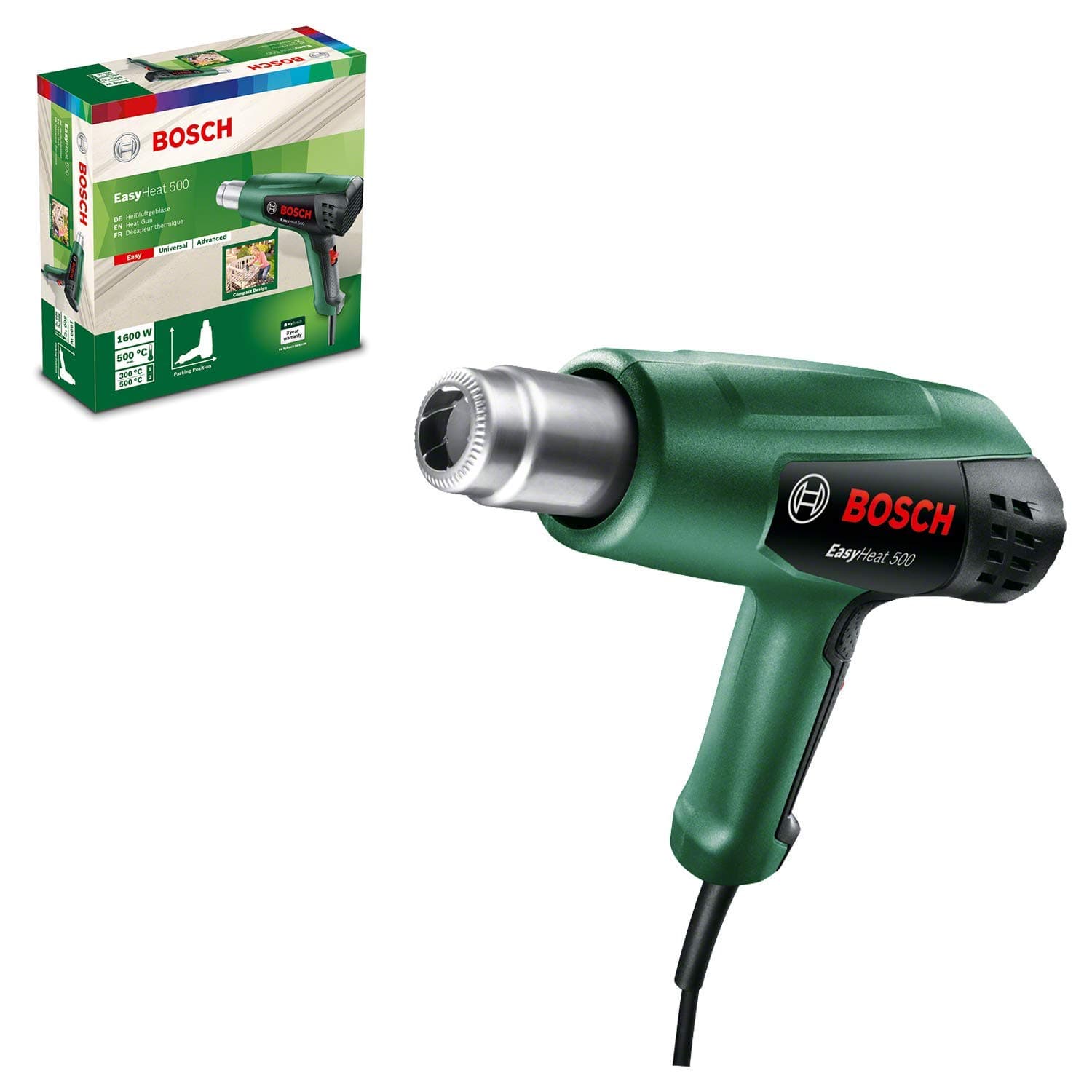 هیت گان برقی Bosch 1600 وات دمای 500 درجه مدل EasyHeat 500 هیت گان برقی Bosch 1600 وات دمای 500 درجه مدل EasyHeat 500