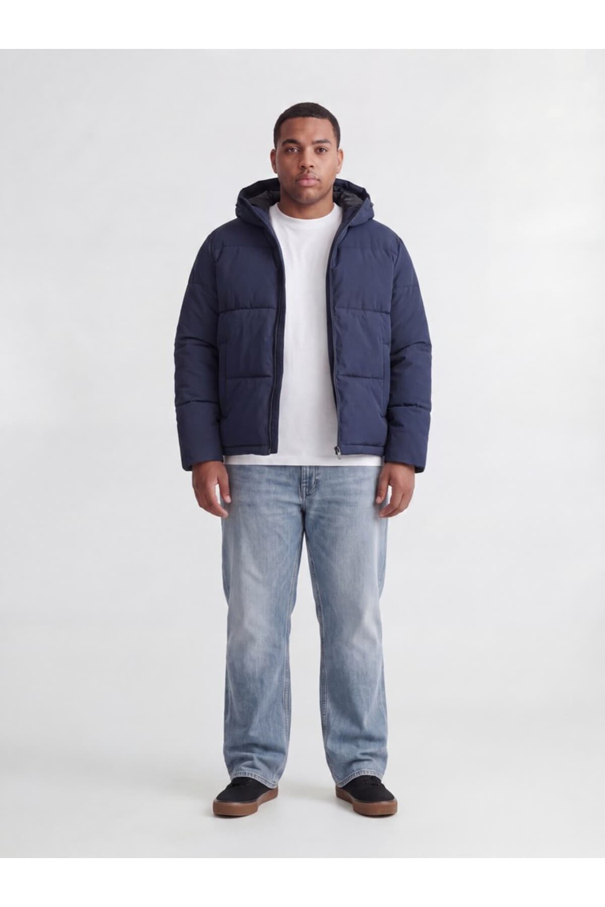 کاپشن مردانه Jack & Jones پافر سرمهای سایز بزرگ مدل Jjgalaxy کاپشن مردانه Jack & Jones پافر سرمهای سایز بزرگ مدل Jjgalaxy
