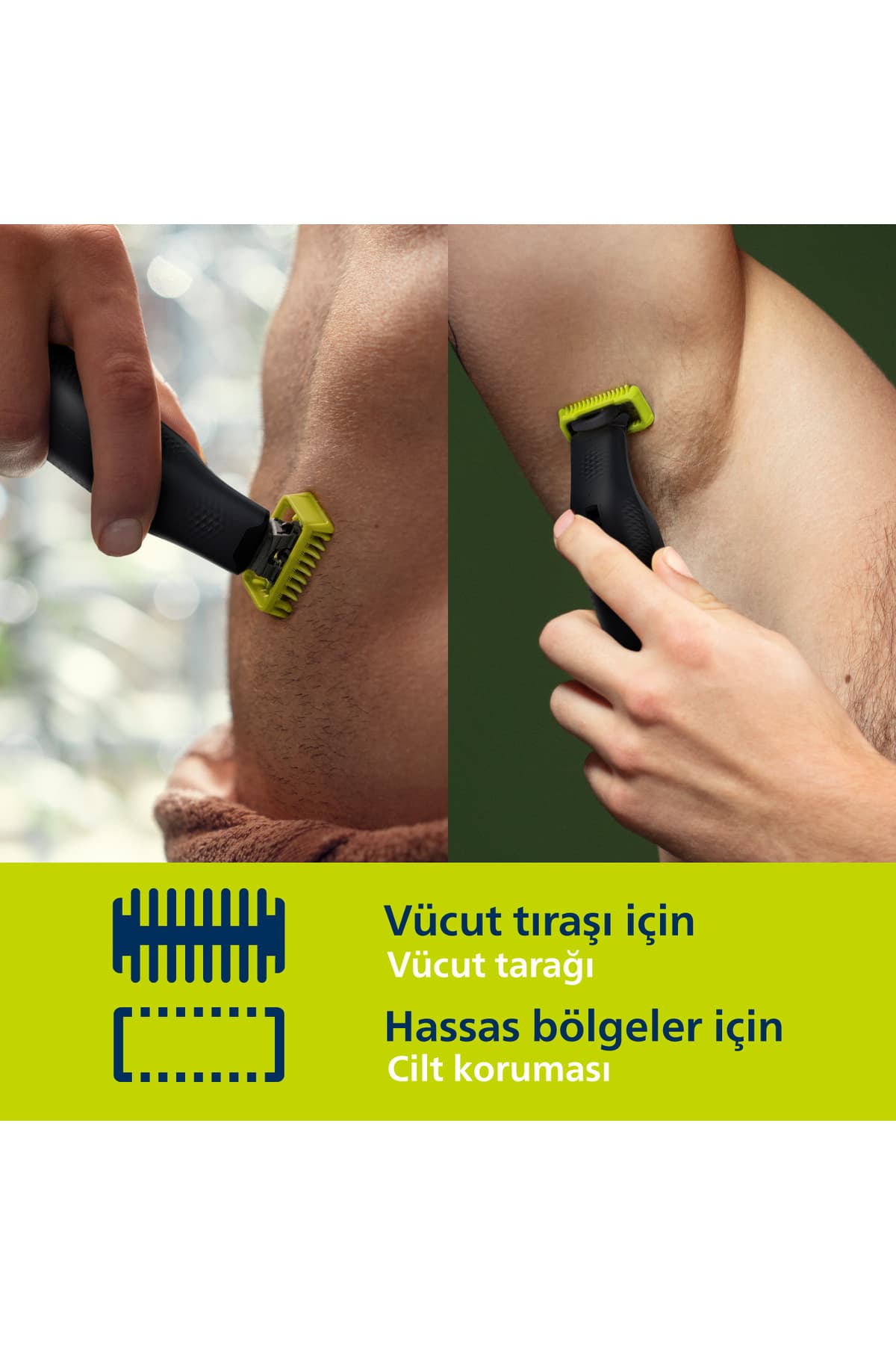 ماشین اصلاح صورت و بدن Philips OneBlade Pro، اصلاح خشک و مرطوب، 12 تنظیم طول، 1 تیغه یدک، مدل QP6542/10 ماشین اصلاح صورت و بدن Philips OneBlade Pro، اصلاح خشک و مرطوب، 12 تنظیم طول، 1 تیغه یدک، مدل QP6542/10