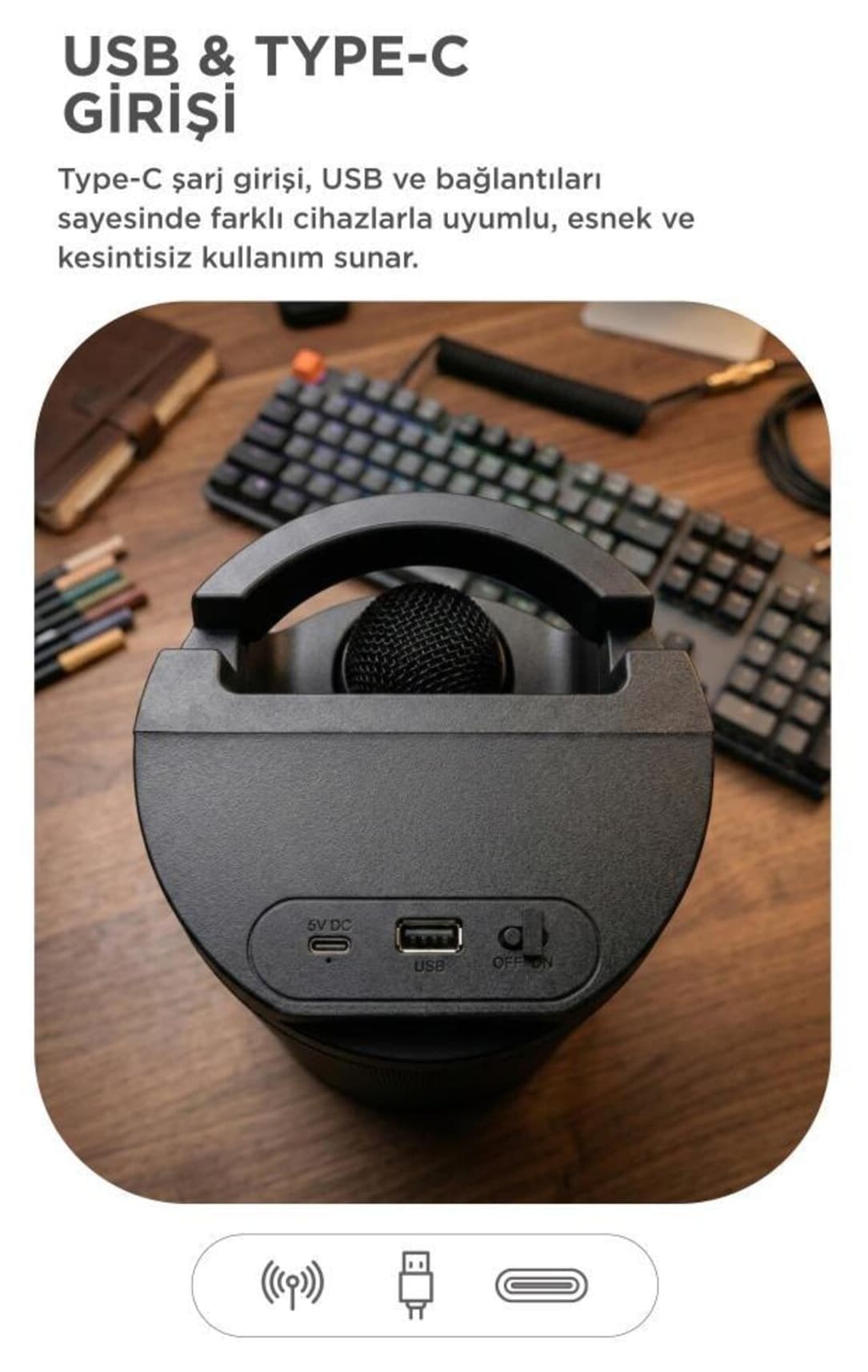 اسپیکر بلوتوثی Torima قابل حمل با میکروفون و نورپردازی RGB مدل GTS-2129 مشکی اسپیکر بلوتوثی Torima قابل حمل با میکروفون و نورپردازی RGB مدل GTS-2129 مشکی
