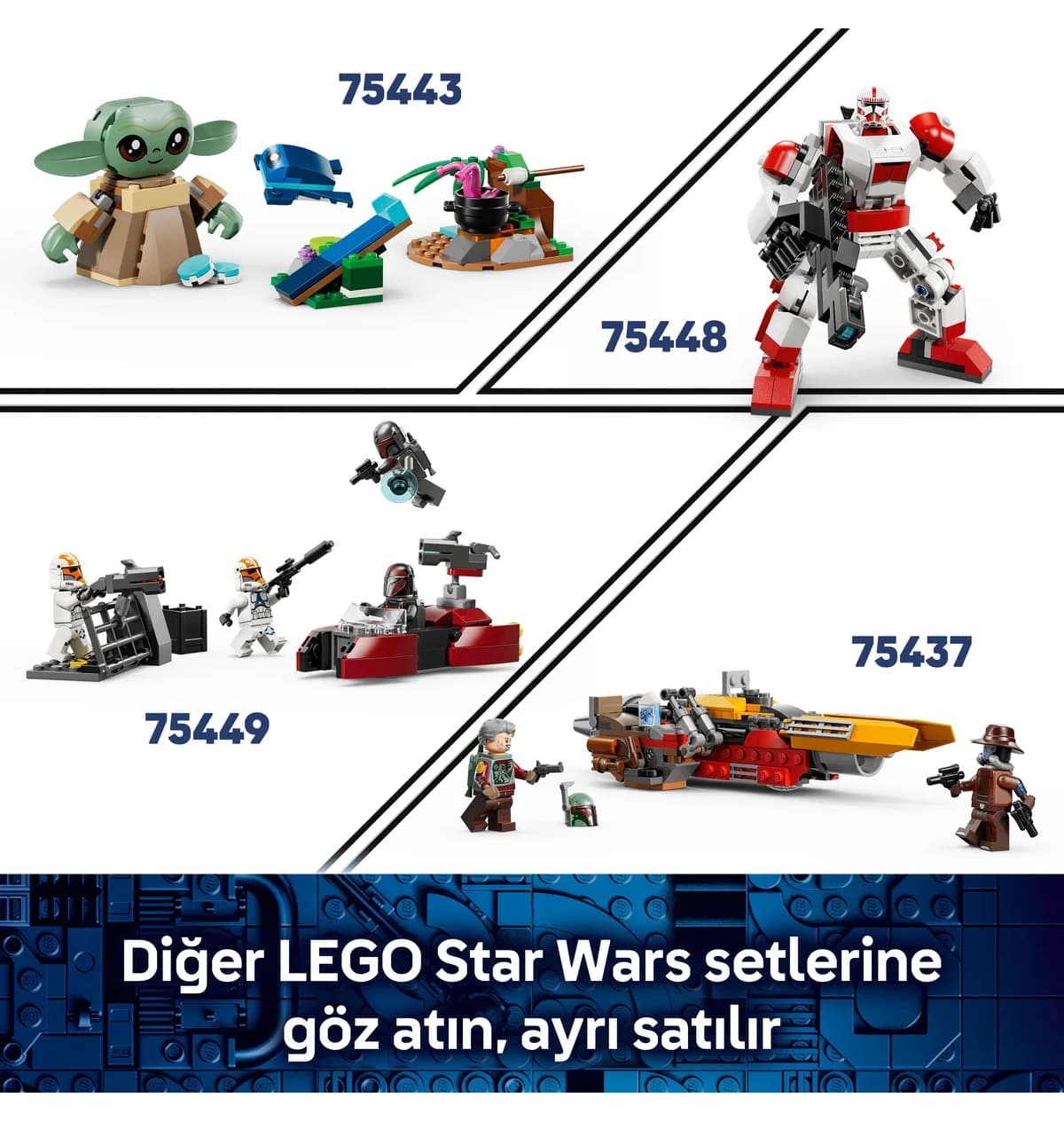 لگو Star Wars موتور Mandalorian و Grogu مدل 75436 ۵۸ قطعه لگو Star Wars موتور Mandalorian و Grogu مدل 75436 ۵۸ قطعه