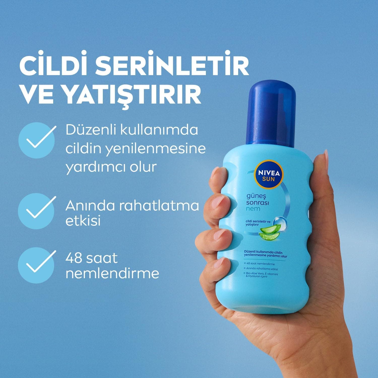 اسپری بدن خنککننده پس از آفتاب NIVEA SUN آلوئه ورا 200ml اسپری بدن خنککننده پس از آفتاب NIVEA SUN آلوئه ورا 200ml