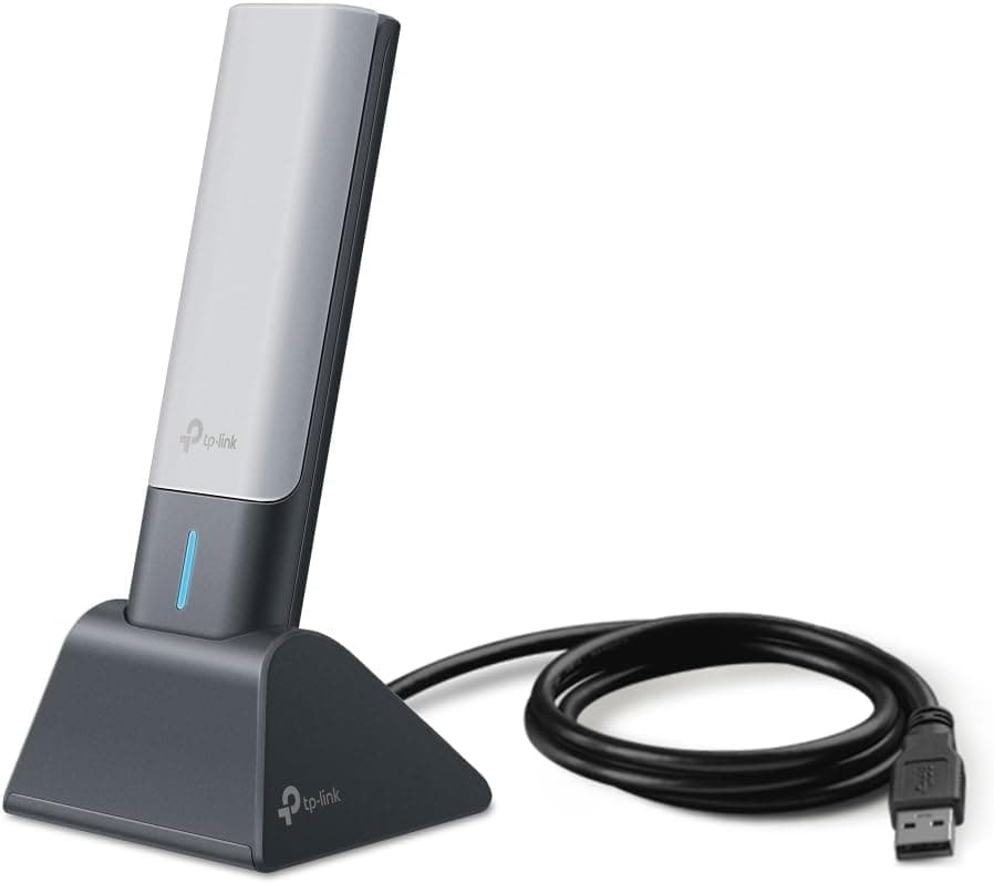 آداپتور USB دو بانده TP-Link با Wi-Fi 6، AX3000Mbps، USB 3.0، WPA3، Beamforming و MU-MIMO مدل Archer TX50UH آداپتور USB دو بانده TP-Link با Wi-Fi 6، AX3000Mbps، USB 3.0، WPA3، Beamforming و MU-MIMO مدل Archer TX50UH