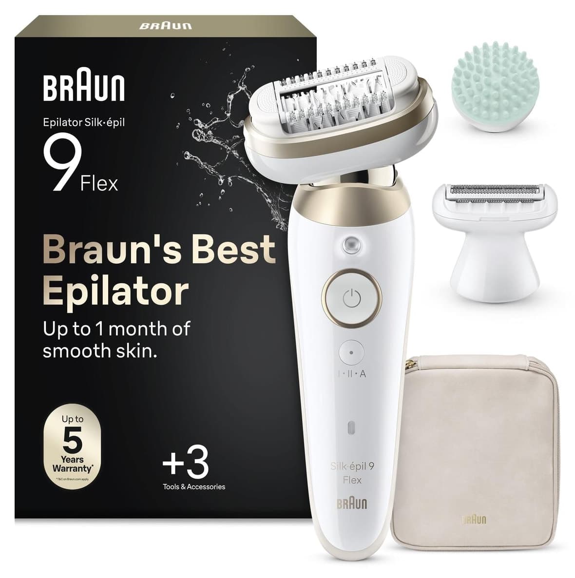 اپیلاتور Braun Silk·épil 9 Flex مناسب استفاده خشک و مرطوب مدل 9-071 3D اپیلاتور Braun Silk·épil 9 Flex مناسب استفاده خشک و مرطوب مدل 9-071 3D