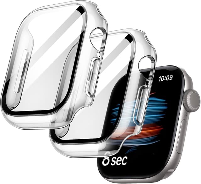 قاب JETech با محافظ صفحه نمایش برای Apple Watch Series 12 42mm شفاف قاب JETech با محافظ صفحه نمایش برای Apple Watch Series 12 42mm شفاف