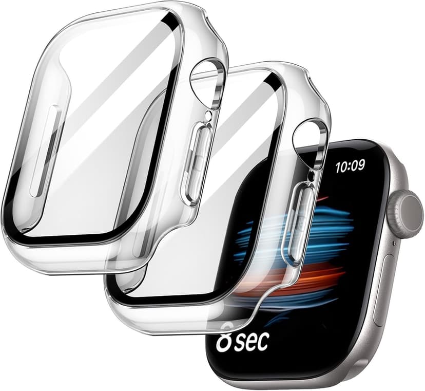 قاب JETech با محافظ صفحه نمایش برای Apple Watch Series 12 42mm شفاف قاب JETech با محافظ صفحه نمایش برای Apple Watch Series 12 42mm شفاف