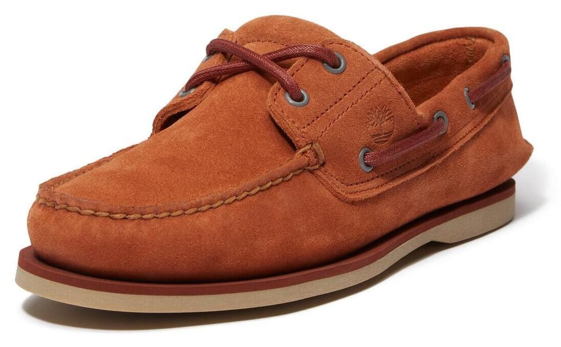 کفش لوفر مردانه Timberland Classic Boat Shoe نارنجی سوئدی کفش لوفر مردانه Timberland Classic Boat Shoe نارنجی سوئدی