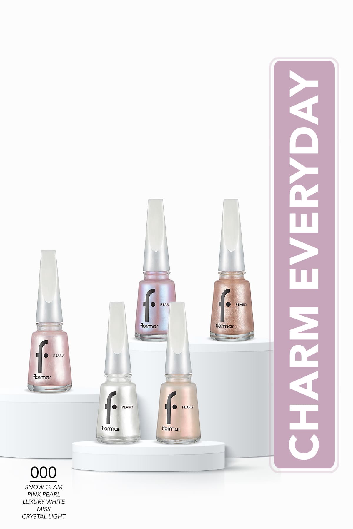 ست 5تایی لاک ناخن Flormar Charm Everyday ست 5تایی لاک ناخن Flormar Charm Everyday