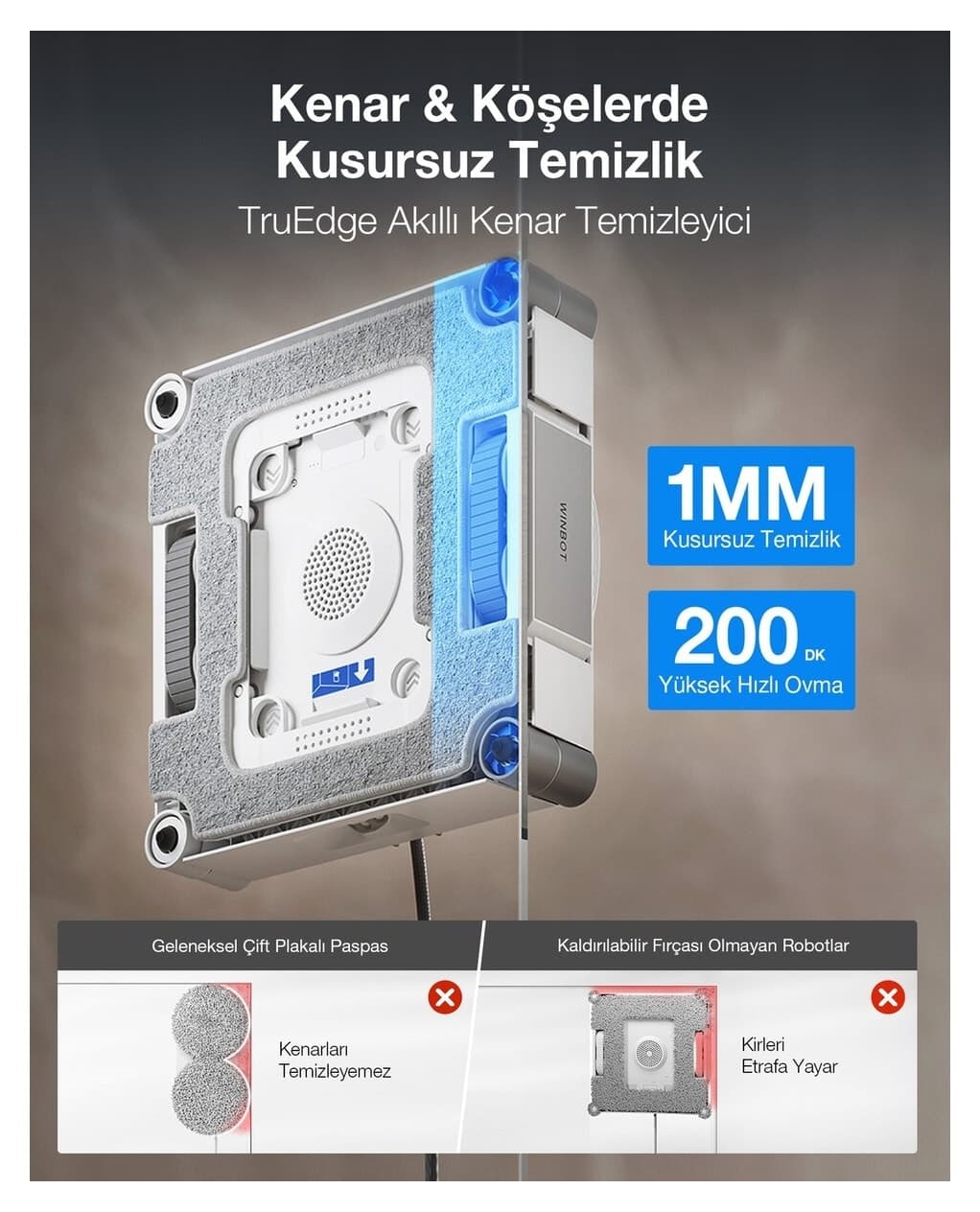 ربات شیشهشوی Ecovacs Winbot W3 Omni با 10000Pa و ایستگاه شستشوی Vortex ربات شیشهشوی Ecovacs Winbot W3 Omni با 10000Pa و ایستگاه شستشوی Vortex