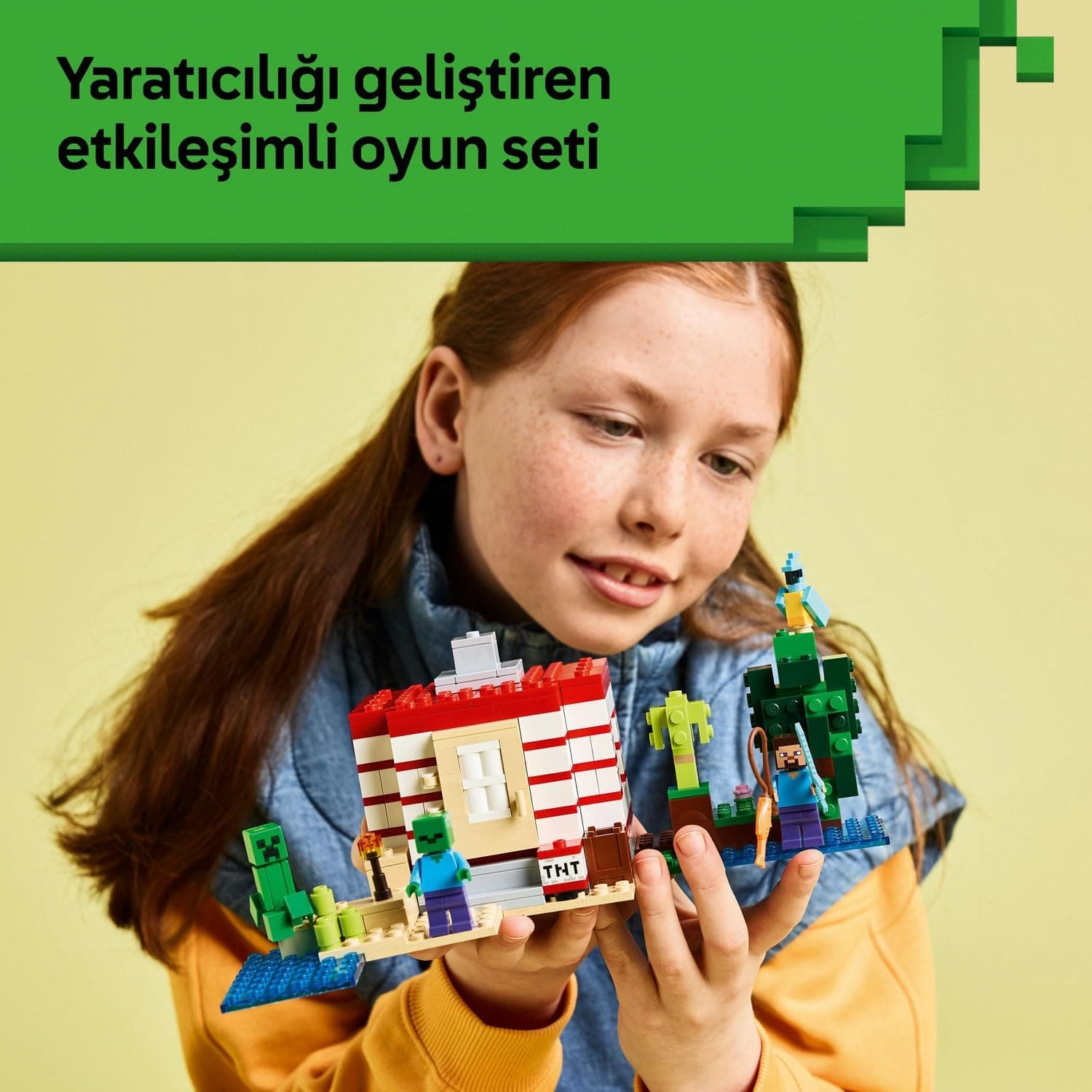 لگو Minecraft خانه بزرگ جنگلی TNT مدل 21275 لگو Minecraft خانه بزرگ جنگلی TNT مدل 21275