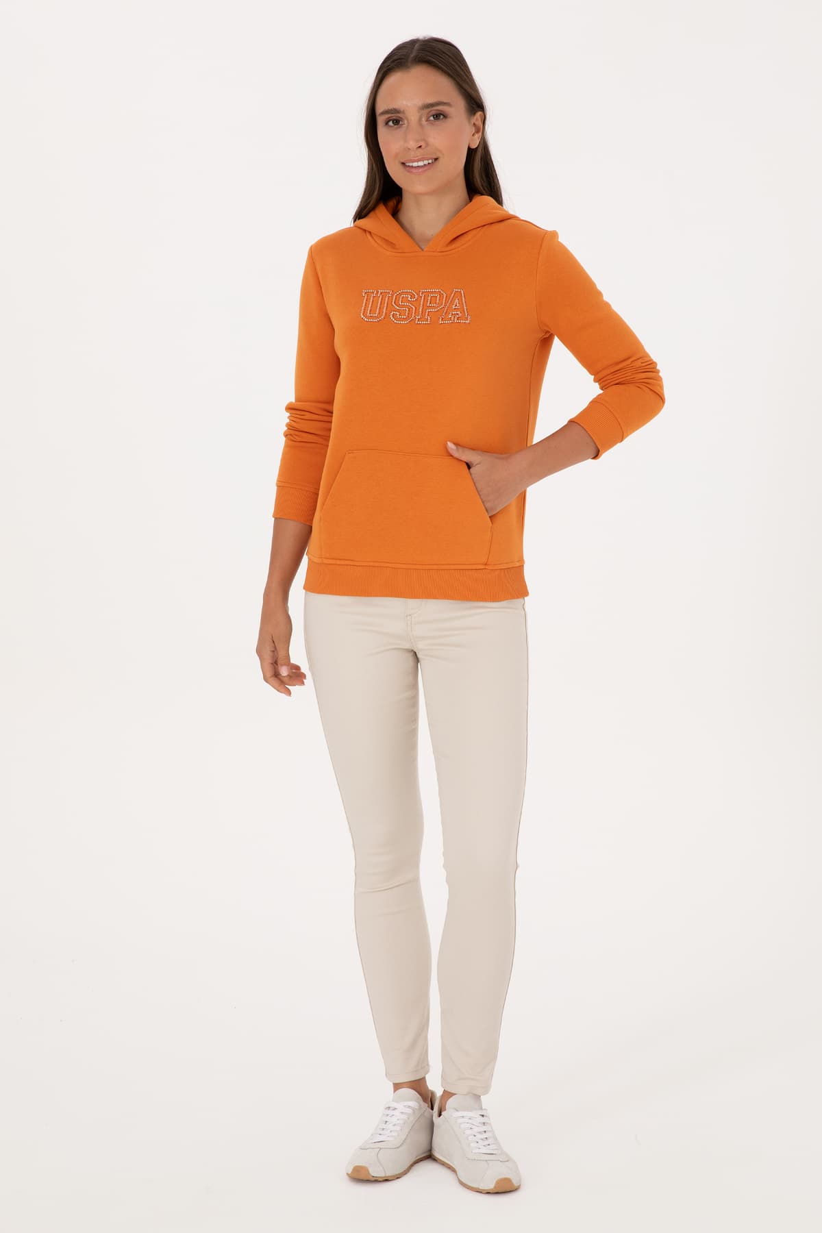 سویشرت زنانه U.S. Polo Assn. کلاهدار شاردون مسی مدل 50313566-VR182 سویشرت زنانه U.S. Polo Assn. کلاهدار شاردون مسی مدل 50313566-VR182