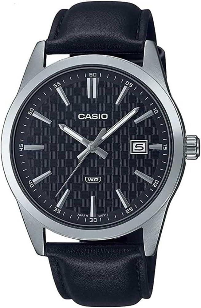 ساعت مردانه Casio با صفحه مشکی مدل MTP-VD02B-1EUDF ساعت مردانه Casio با صفحه مشکی مدل MTP-VD02B-1EUDF