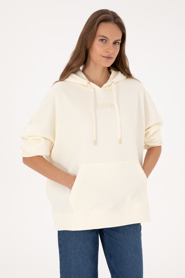 سوئیشرت زنانه U.S. Polo Assn. کرم کلاهدار مدل 50314938-VR256 سوئیشرت زنانه U.S. Polo Assn. کرم کلاهدار مدل 50314938-VR256