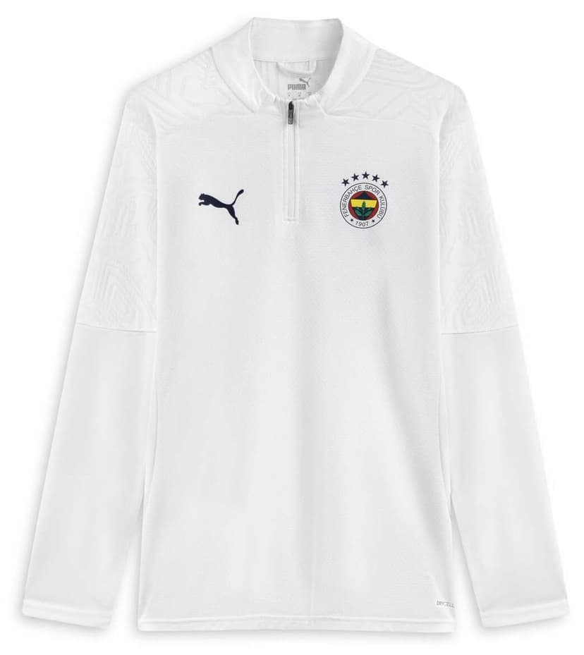 بلوز تمرینی مردانه Puma Fenerbahçe S.K. با زیپ ربع بلوز تمرینی مردانه Puma Fenerbahçe S.K. با زیپ ربع