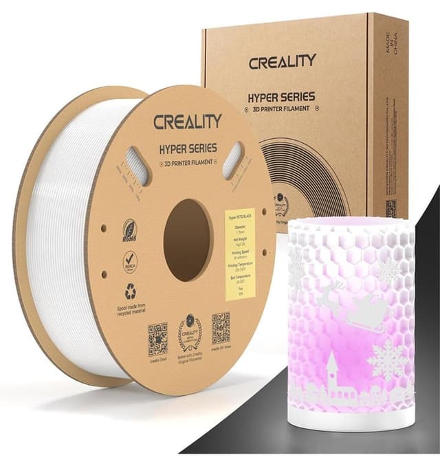 فیلامنت PETG Creality Hyper سفید 1.75mm 1Kg فیلامنت PETG Creality Hyper سفید 1.75mm 1Kg