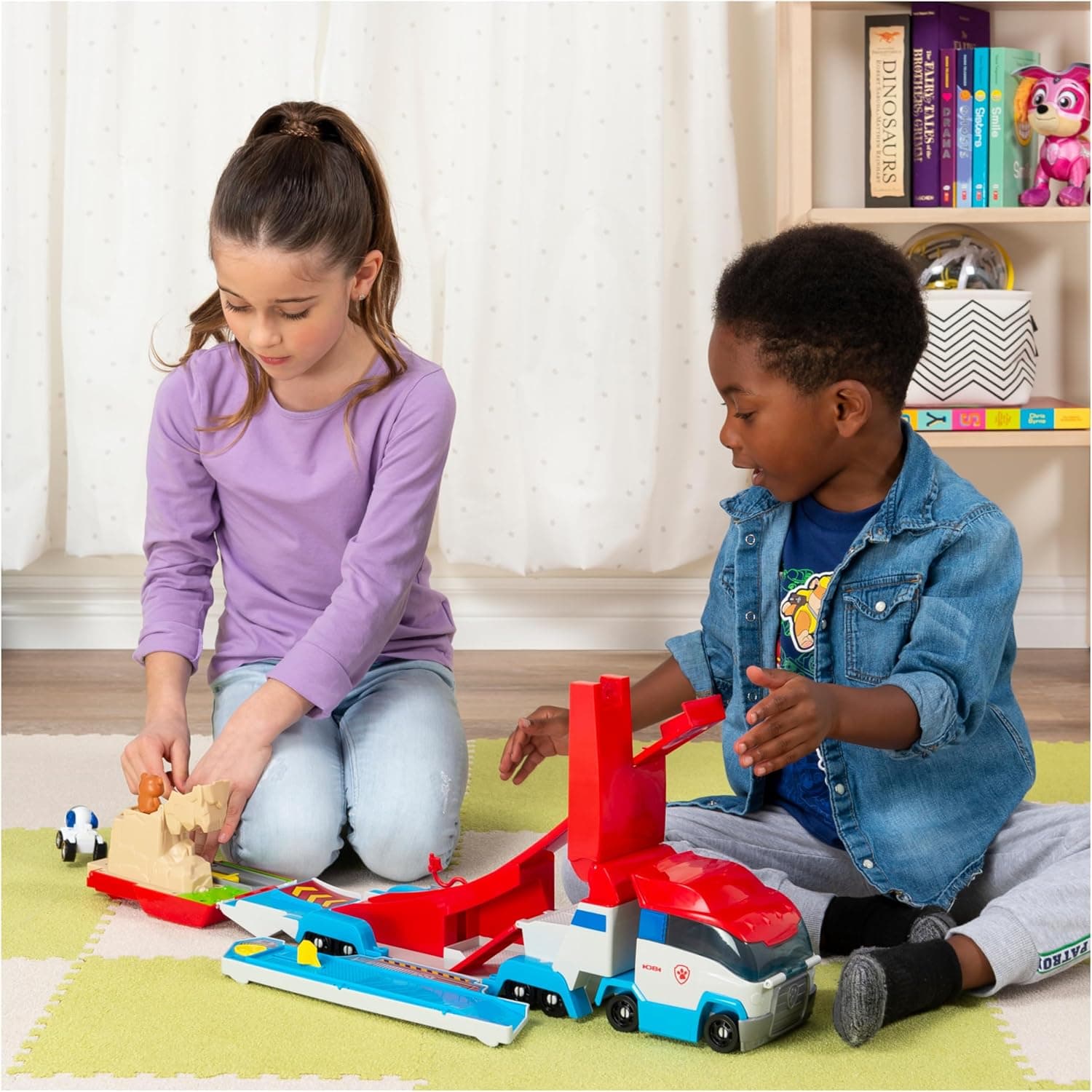 مجموعه پیست بازی کودکان Paw Patrol تبدیلشونده 2-in-1 برای خودروهای فلزی True Metal مدل PAW Patroller مجموعه پیست بازی کودکان Paw Patrol تبدیلشونده 2-in-1 برای خودروهای فلزی True Metal مدل PAW Patroller