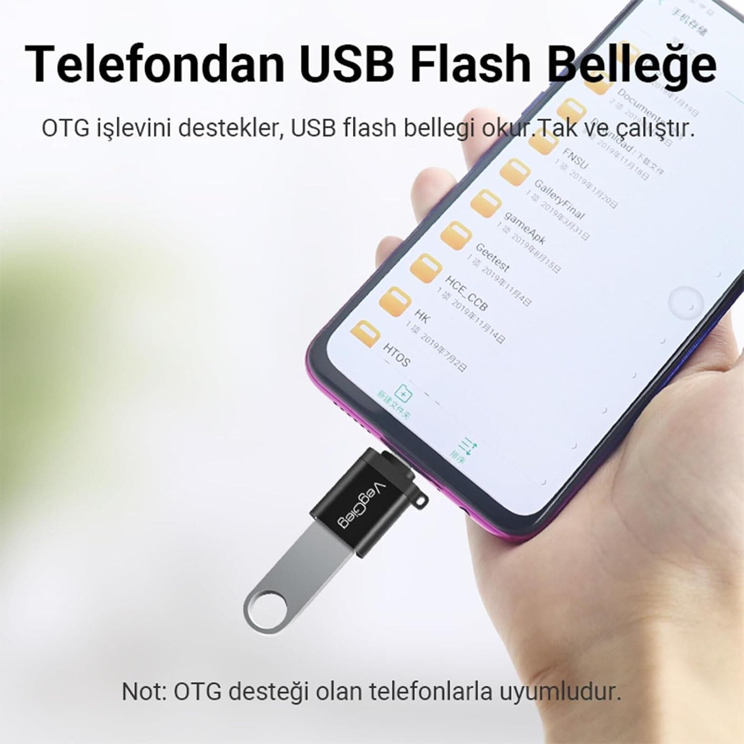 آداپتور VegGieg مبدل Type-C به USB 3.0 آداپتور VegGieg مبدل Type-C به USB 3.0