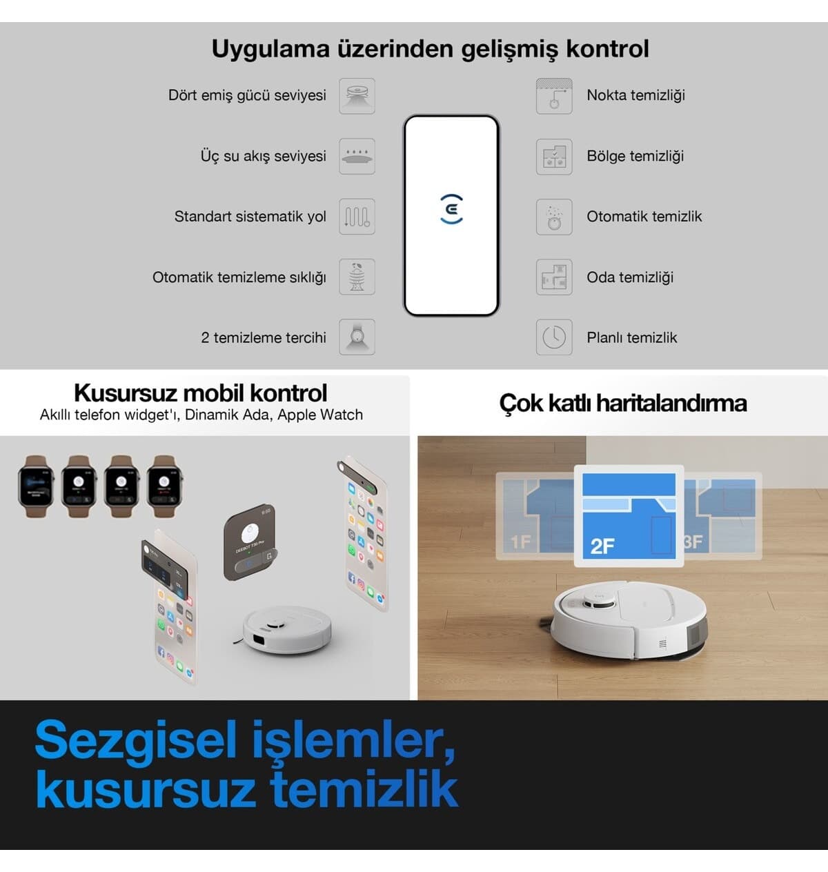 جاروبرقی رباتیک Ecovacs مدل Deebot N20E Plus سفید با قابلیت جارو و پاسمال جاروبرقی رباتیک Ecovacs مدل Deebot N20E Plus سفید با قابلیت جارو و پاسمال