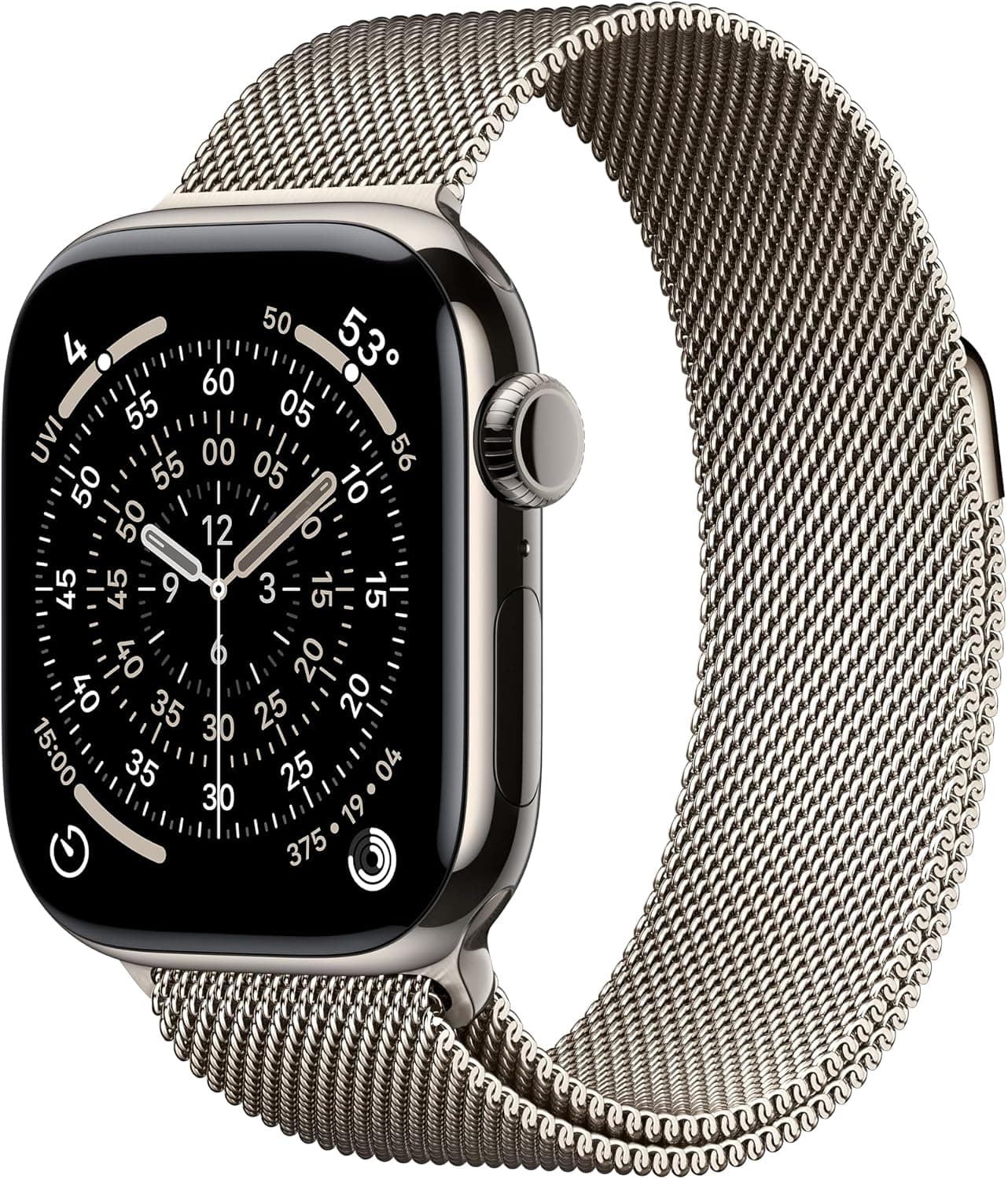 ساعت هوشمند Apple Watch Series 11 GPS + Cellular با قاب تیتانیومی اردوازی 42 mm و بند ورزشی مشکی S/M ساعت هوشمند Apple Watch Series 11 GPS + Cellular با قاب تیتانیومی اردوازی 42 mm و بند ورزشی مشکی S/M