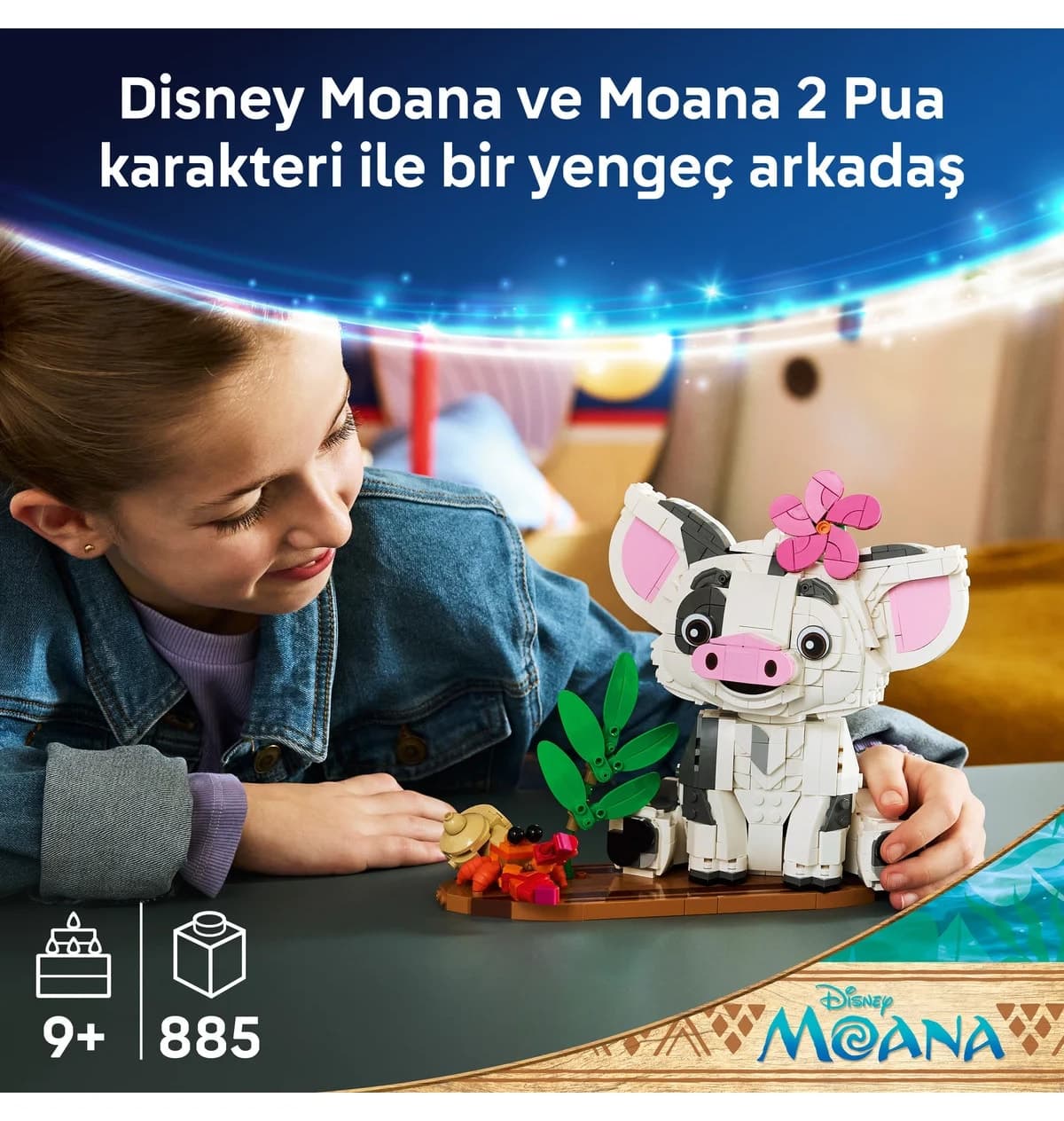 لگو Disney Moana Pua کودکان ۹ سال به بالا مدل 43292 با ۸۸۵ قطعه لگو Disney Moana Pua کودکان ۹ سال به بالا مدل 43292 با ۸۸۵ قطعه