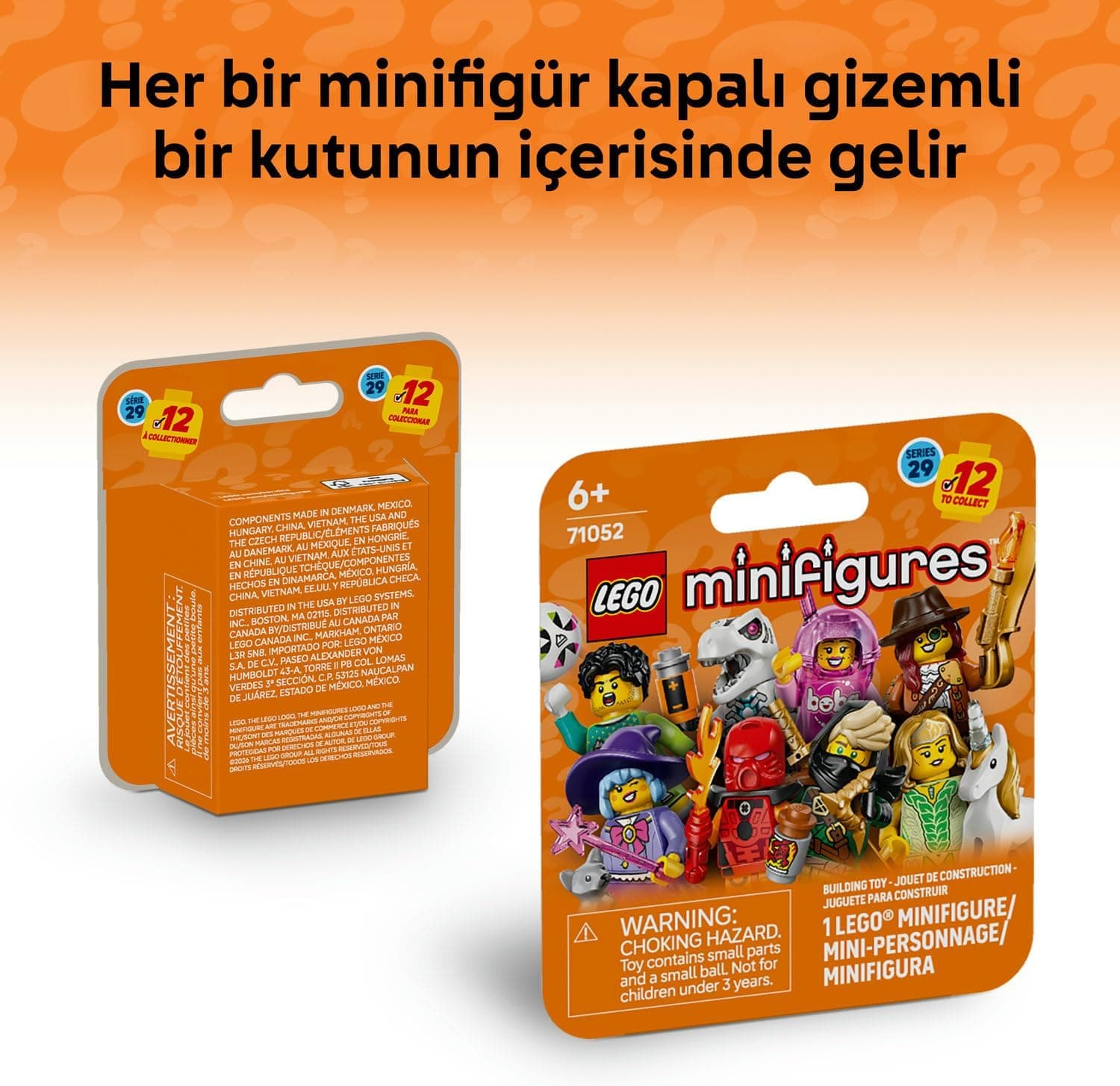 لگو Minifigures سری 29 مدل 71052-6 با 8 قطعه لگو Minifigures سری 29 مدل 71052-6 با 8 قطعه