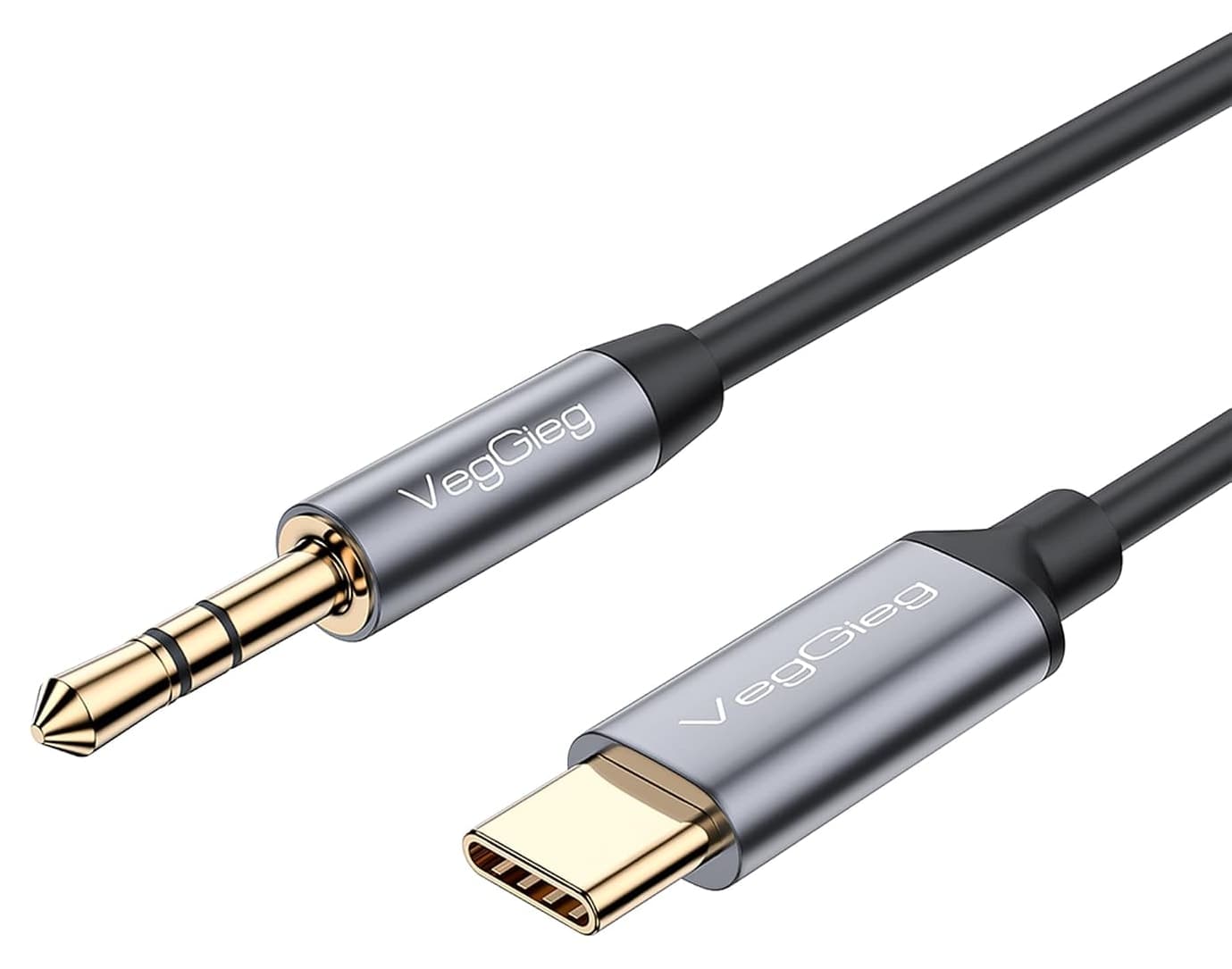 کابل صوتی مردانه VegGieg با اتصال USB Type-C به 3.5mm Aux Hi-Fi یک متری کابل صوتی مردانه VegGieg با اتصال USB Type-C به 3.5mm Aux Hi-Fi یک متری