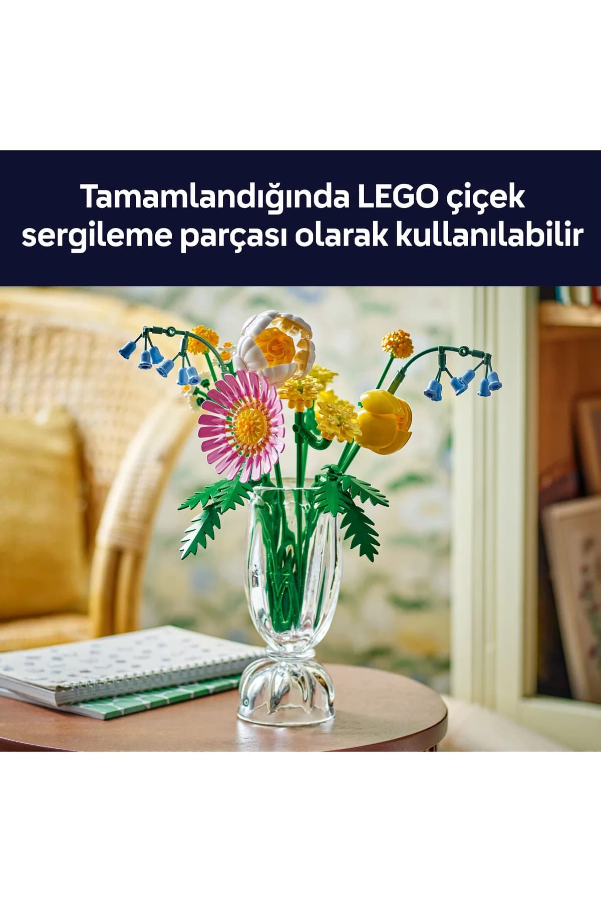 ست ساختنی اسباببازی برای 9+ سال لگو Botanicals دستهگل زرد کوچک مدل 10347، 373 قطعه ست ساختنی اسباببازی برای 9+ سال لگو Botanicals دستهگل زرد کوچک مدل 10347، 373 قطعه