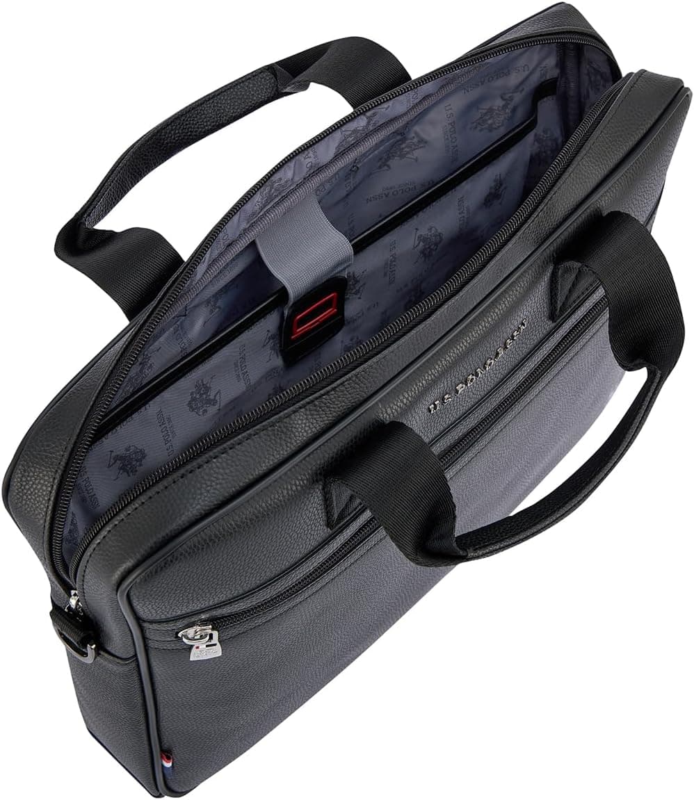 کیف لپتاپ و اسناد دوشی U.S. POLO ASSN مشکی مدل 25029-25030 کیف لپتاپ و اسناد دوشی U.S. POLO ASSN مشکی مدل 25029-25030