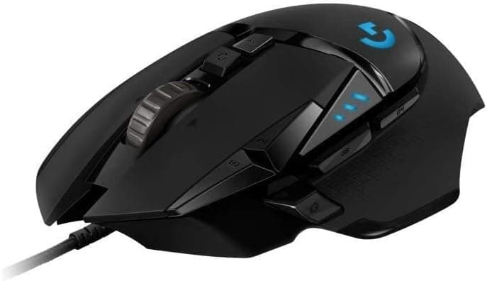 ماوس گیمینگ سیمی Logitech G با فناوری LIGHTSYNC، 25.600 DPI، 11 کلید قابلبرنامهریزی، 121 gr، مشکی مدل G502 HERO ماوس گیمینگ سیمی Logitech G با فناوری LIGHTSYNC، 25.600 DPI، 11 کلید قابلبرنامهریزی، 121 gr، مشکی مدل G502 HERO