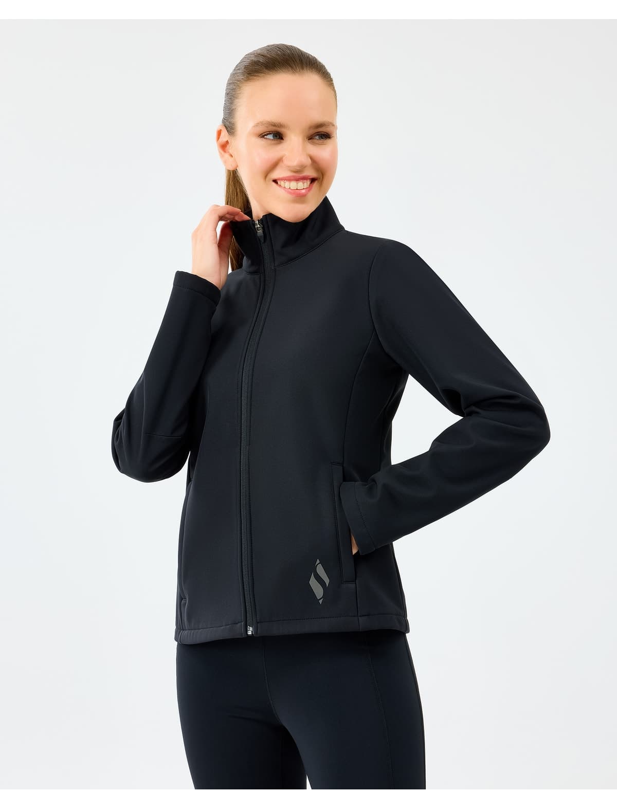 کاپشن زنانه Skechers Softshell فیت یقه اسکی مشکی مدل S2520190-3817 کاپشن زنانه Skechers Softshell فیت یقه اسکی مشکی مدل S2520190-3817