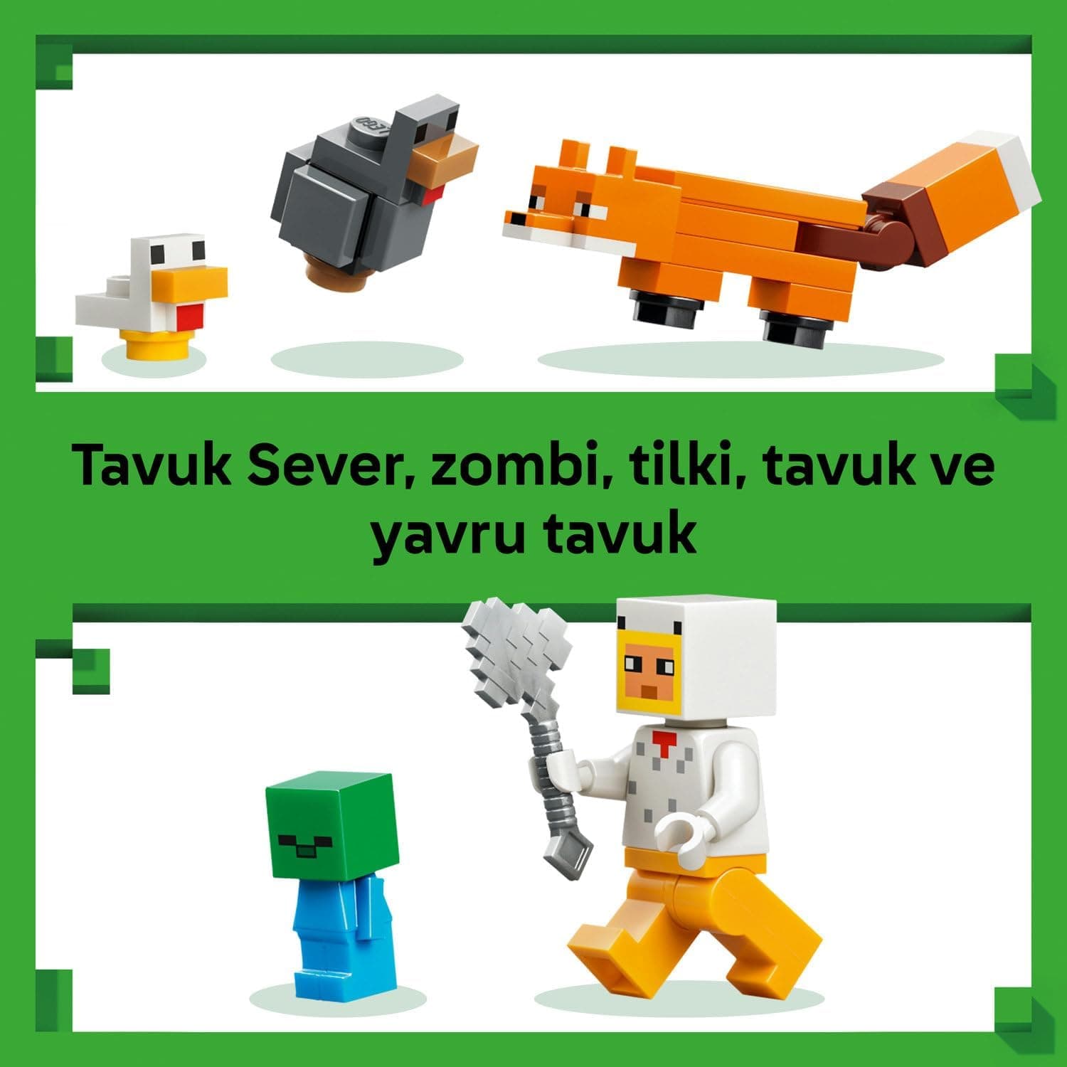 لگو Minecraft مزرعه مرغ مدل 21585 لگو Minecraft مزرعه مرغ مدل 21585