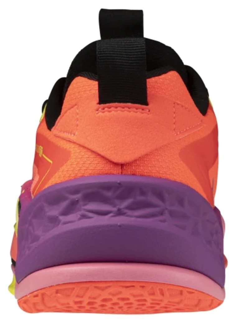 کفش هندبال Mizuno نارنجی و بنفش Wave Stealth Neo 2.1 کفش هندبال Mizuno نارنجی و بنفش Wave Stealth Neo 2.1