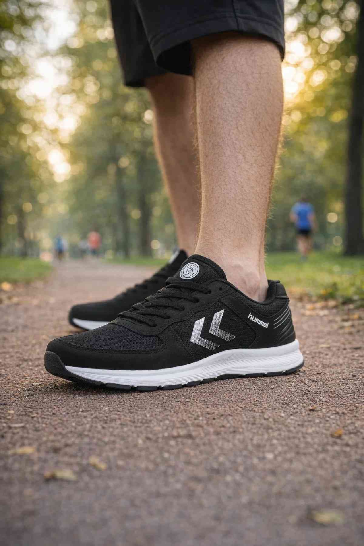 کفش پیادهروی یونیسکس hummel مشکی راحت مدل Porter کفش پیادهروی یونیسکس hummel مشکی راحت مدل Porter