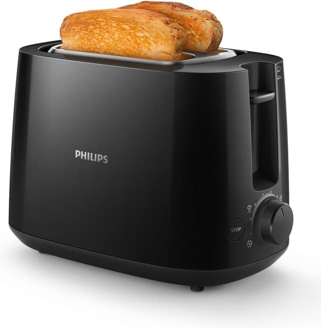 توستر Philips Daily Collection دو اسلایس مشکی مدل HD2581/90 توستر Philips Daily Collection دو اسلایس مشکی مدل HD2581/90