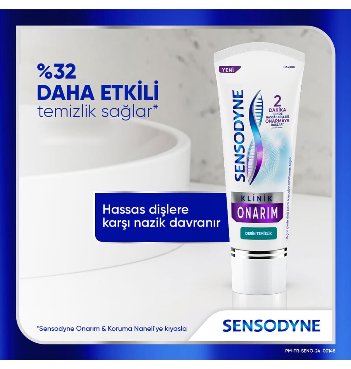 خمیر دندان Sensodyne ترمیم کلینیکی و تمیزکننده عمیق 75ml خمیر دندان Sensodyne ترمیم کلینیکی و تمیزکننده عمیق 75ml