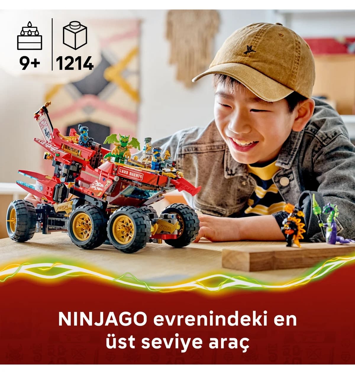 لگو NINJAGO کشتی زمینی مدل 71869 با 1214 قطعه لگو NINJAGO کشتی زمینی مدل 71869 با 1214 قطعه