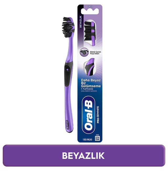 مسواک دندان Oral-B سفیدکننده با زغال مدل Pro-3DWhite مسواک دندان Oral-B سفیدکننده با زغال مدل Pro-3DWhite