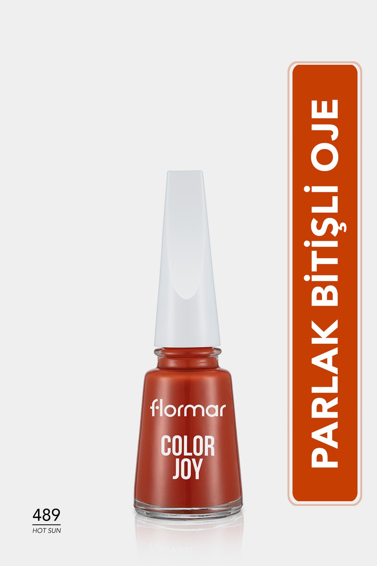 لاک ناخن Flormar Color Joy با پیگمنت بالا و براق مدل 489 HOT SUN لاک ناخن Flormar Color Joy با پیگمنت بالا و براق مدل 489 HOT SUN
