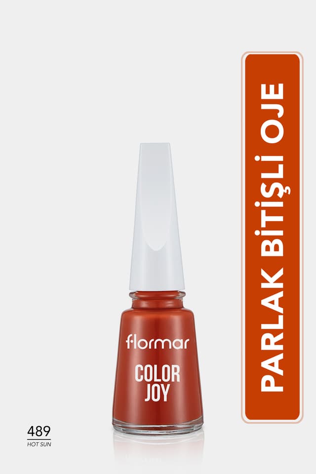 لاک ناخن Flormar Color Joy با پیگمنت بالا و براق مدل 489 HOT SUN لاک ناخن Flormar Color Joy با پیگمنت بالا و براق مدل 489 HOT SUN