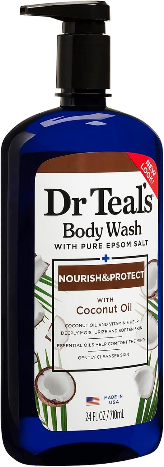 شامپو بدن Dr Teal's نمک اپسوم با روغن نارگیل 710ml شامپو بدن Dr Teal's نمک اپسوم با روغن نارگیل 710ml