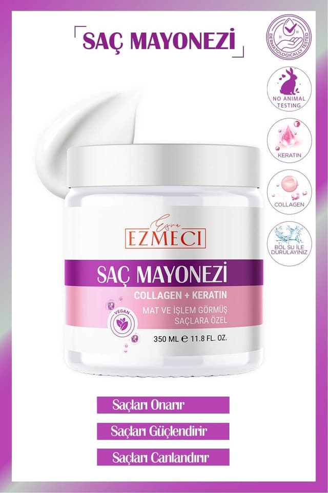 محصول مراقبت از مو و مایونز مو Esra Ezmeci 350ML محصول مراقبت از مو و مایونز مو Esra Ezmeci 350ML