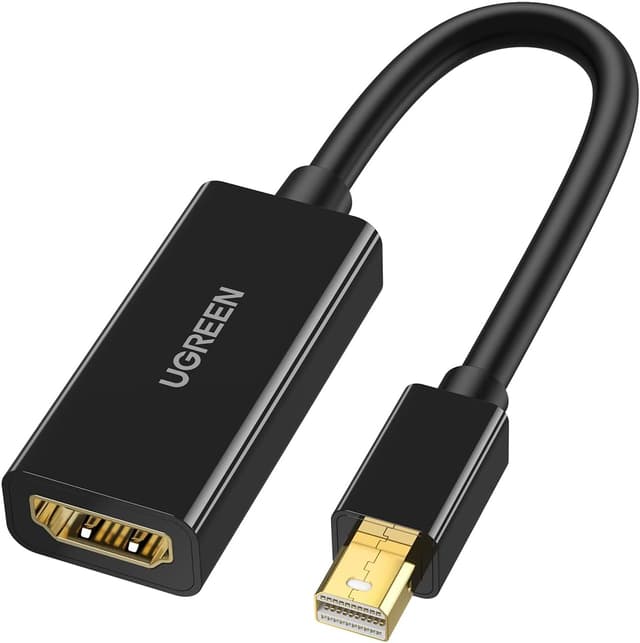 آداپتور مبدل UGREEN Mini DisplayPort به HDMI 4K مشکی آداپتور مبدل UGREEN Mini DisplayPort به HDMI 4K مشکی