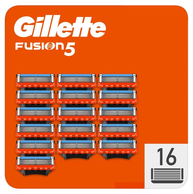 تیغ اصلاح Gillette مدل Fusion بسته 16 عددی تیغ اصلاح Gillette مدل Fusion بسته 16 عددی