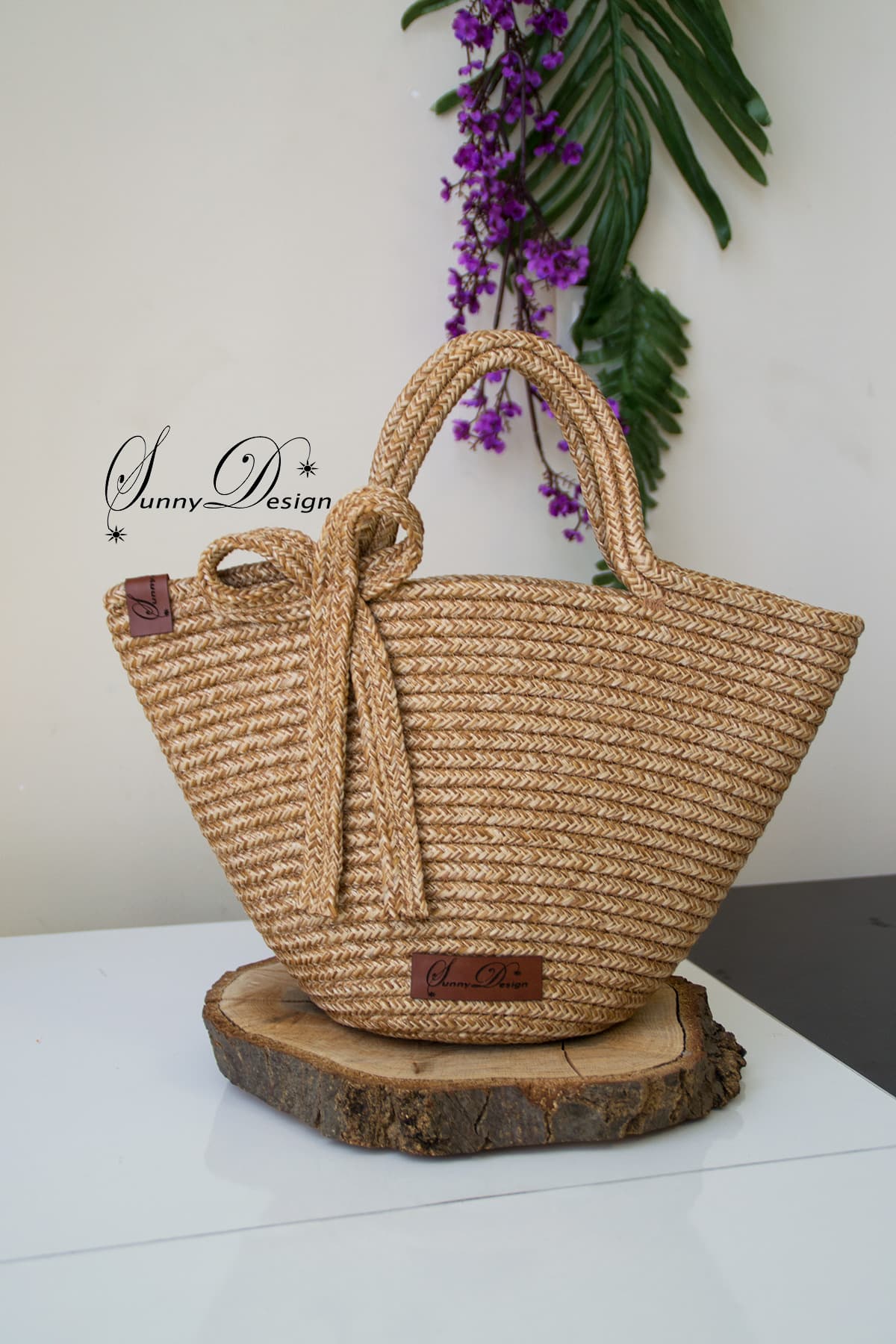 کیف زنانه My Sunny Design از جنس جوت حصیری دستی و دوشی روزمره کیف زنانه My Sunny Design از جنس جوت حصیری دستی و دوشی روزمره