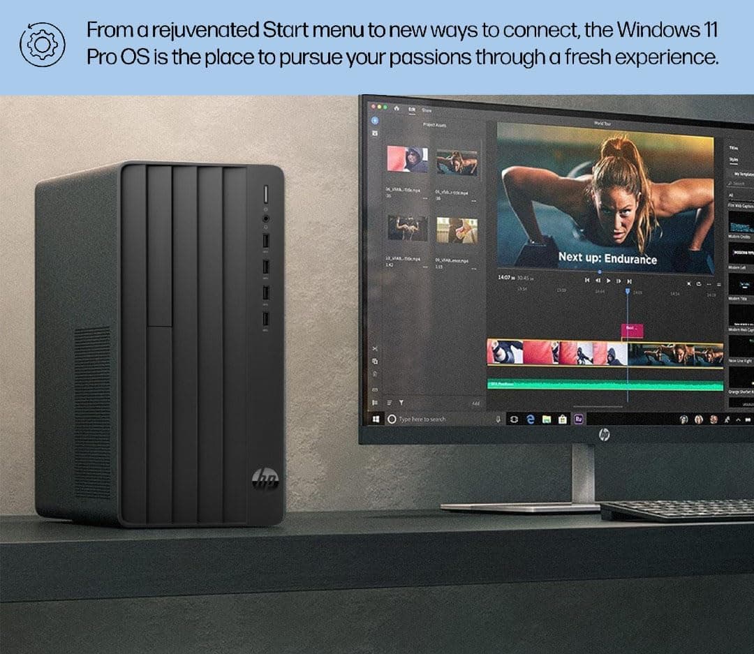 کامپیوتر رومیزی HP Pro Tower مشکی رم 32GB حافظه 1TB SSD کامپیوتر رومیزی HP Pro Tower مشکی رم 32GB حافظه 1TB SSD