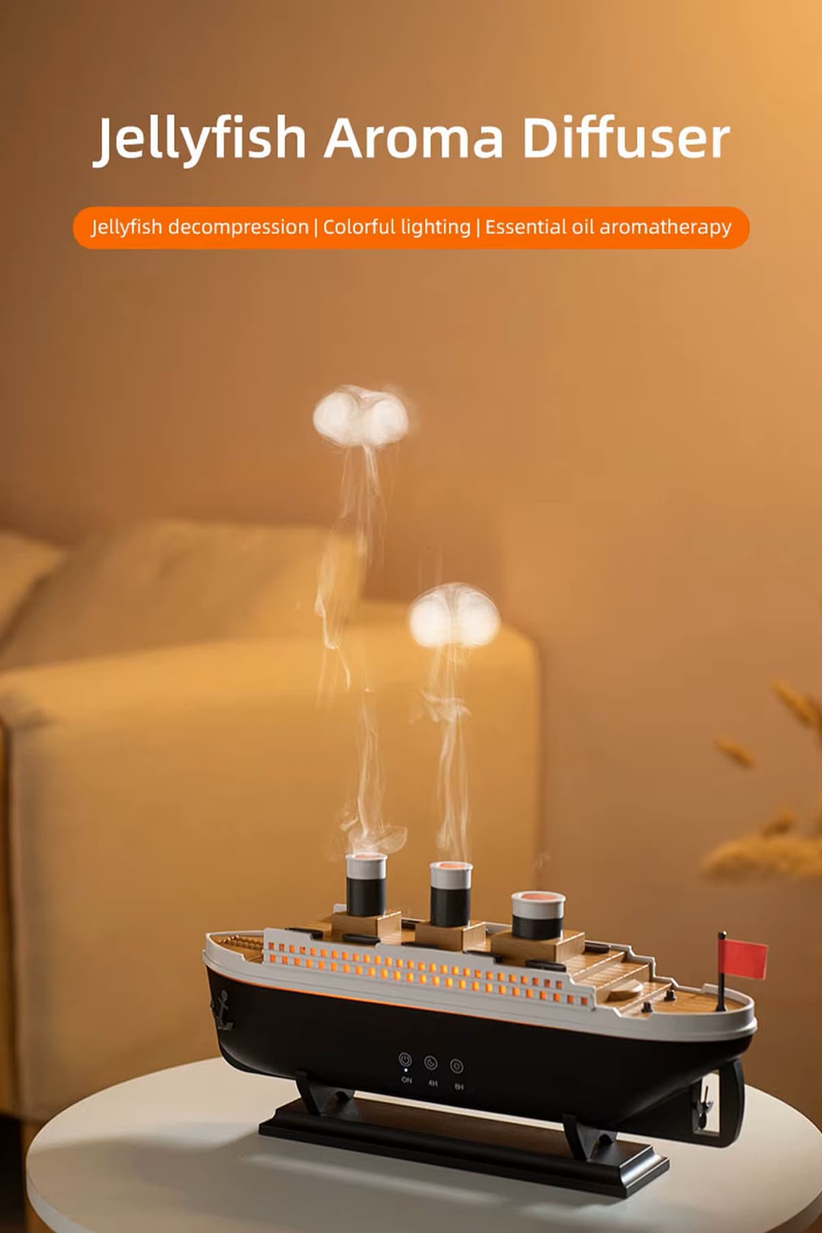 دستگاه بخور معطر TECHNOMEN طرح کشتی مدل Titanic دستگاه بخور معطر TECHNOMEN طرح کشتی مدل Titanic