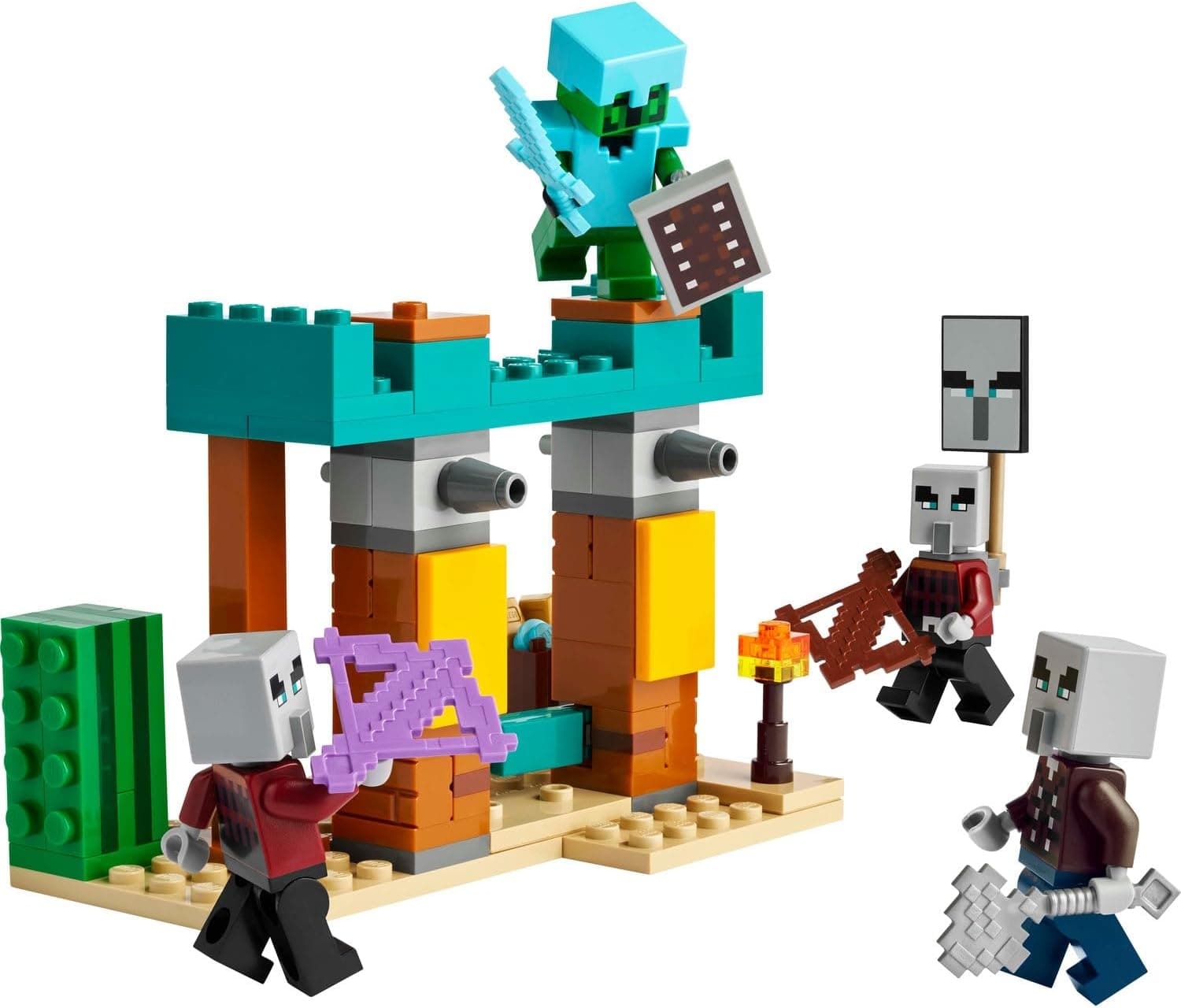 لگو Minecraft گشت صحرایی روستایی سرگردان مدل 21267 لگو Minecraft گشت صحرایی روستایی سرگردان مدل 21267
