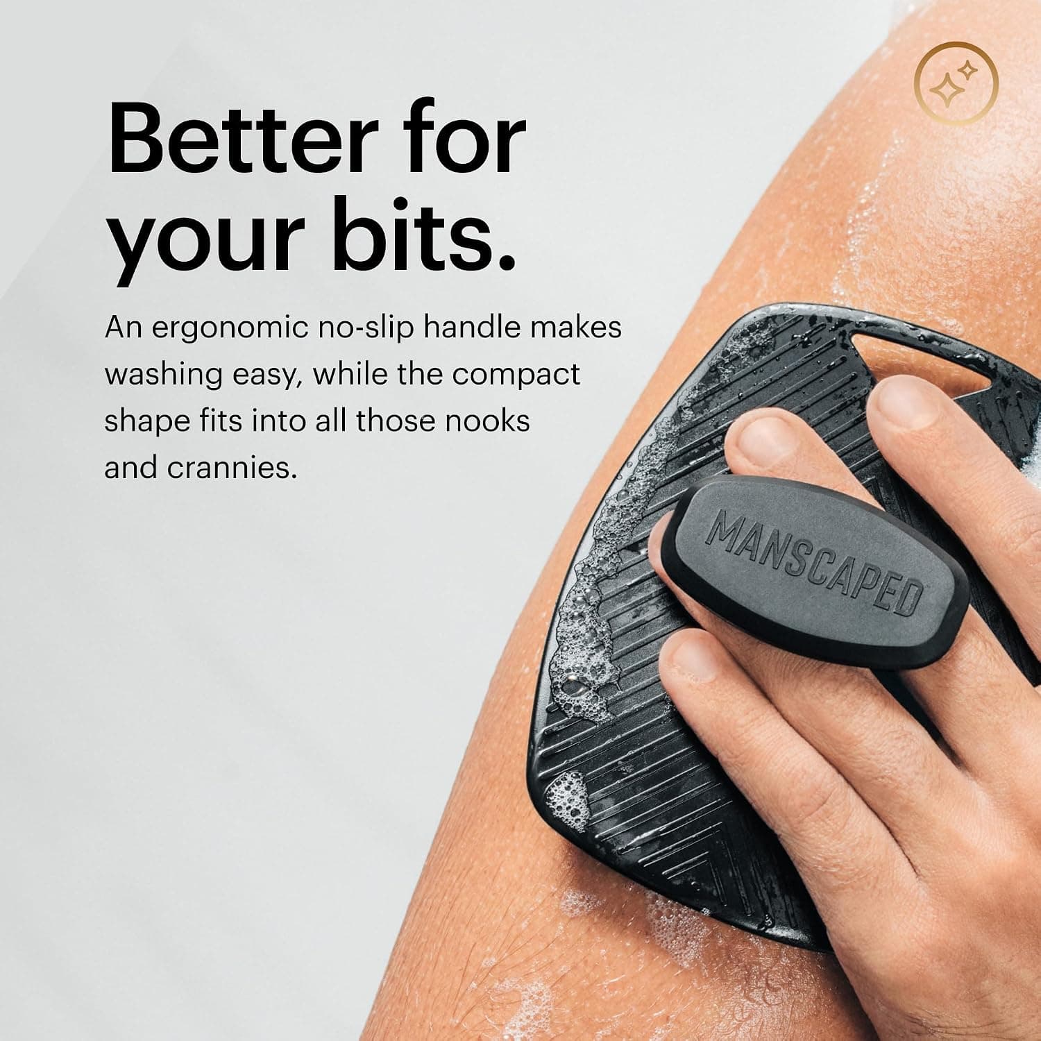 اسکرابر سیلیکونی بدن Manscaped مدل The Body Buffer دسته ارگونومیک ضدلغزش 1-Pack اسکرابر سیلیکونی بدن Manscaped مدل The Body Buffer دسته ارگونومیک ضدلغزش 1-Pack